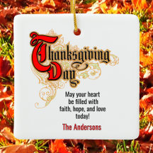 2 x Röd-Brev-Thanksgiving-dag i Ord