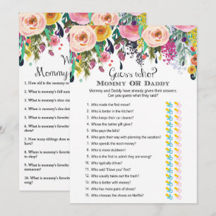 2 x-spel Blomsterträdgården Babykläder, 5 x 7 tum Inbjudningar