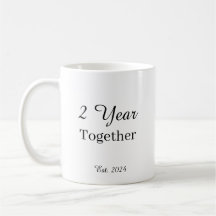 2 Year Anniversary Mug – First Wedding Anniversary