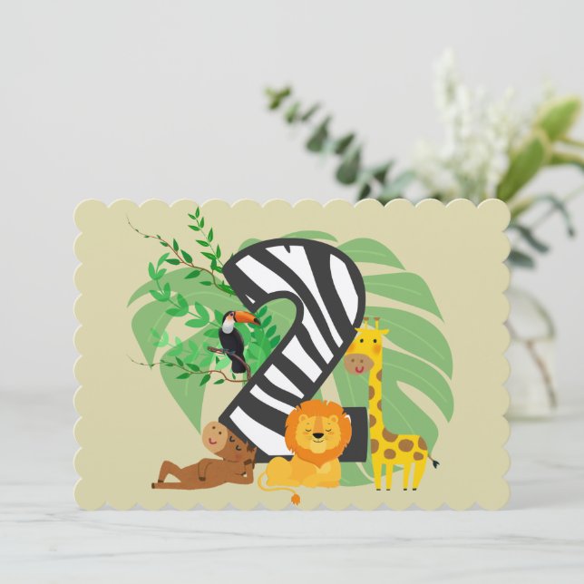 2 years old! Happy Birthday baby! Tack Kort (Stående Fram)