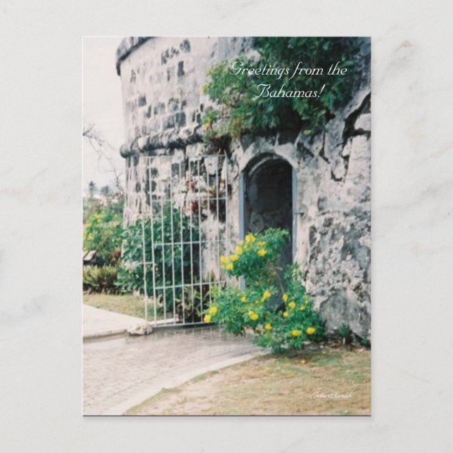 2a-min, Hälsning från Bahamas!, Julie Henkle! Vykort (Framsida)