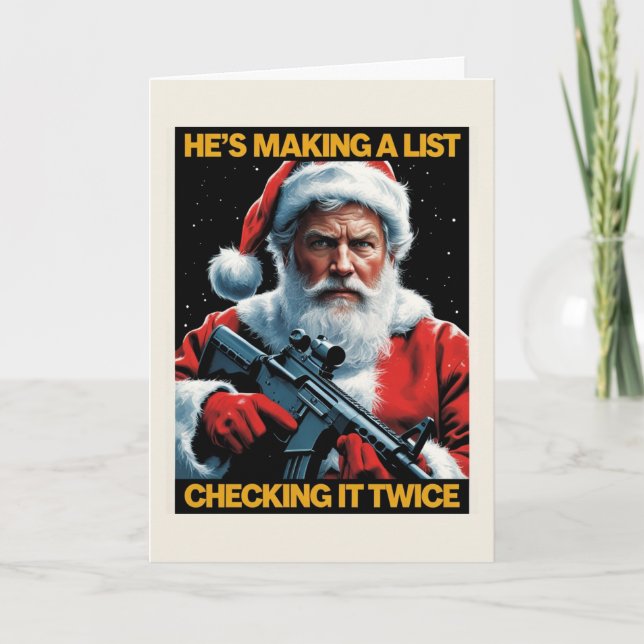 2A Tomte Julkort | Andra tillägget Högtid Kort (Framsida)