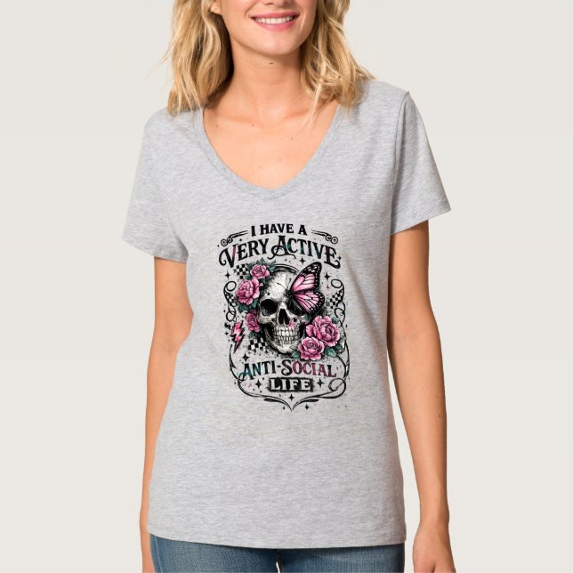 #2Antisociala T Shirt (Framsida)