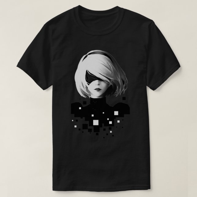 2B och pixlar T Shirt (Design framsida)