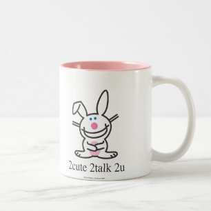 2cute 2talk 2u Två-Tonad mugg