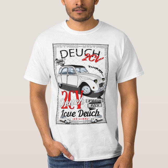 2CV affiche T Shirt (Framsida)