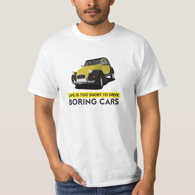 2CV Charleston - 6 färg-alternativ, tråkigt T Shirt (Framsida)