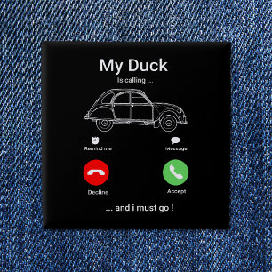 2CV Deux Chevaux Funny SmartPhone-vykort Knapp