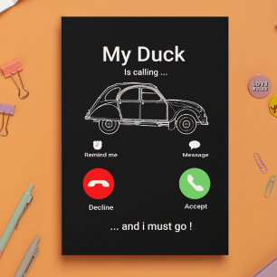 2CV Deux Chevaux Funny SmartPhone-vykort Vykort