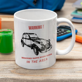 2CV Deux Chevaux Hippie Varning Kaffemugg