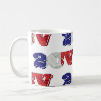 2CV Deux Chevaux Rött vitt blått Fransk Flagga Kaffemugg