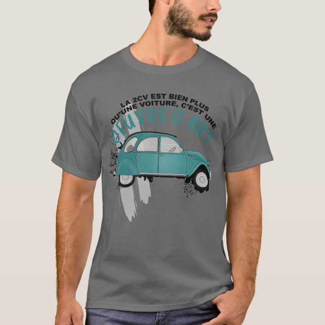 2cv oeuvre d'art t shirt (Framsida)