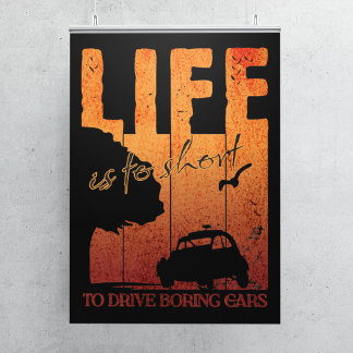 2CV Oldtimer Life är till kort för att köra bilar Poster