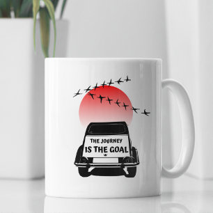2CV Oldtimer Sunset - Resan är målet Kaffemugg