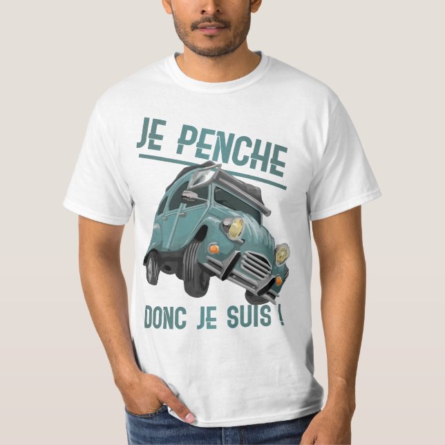 2CV penché T Shirt (Framsida)