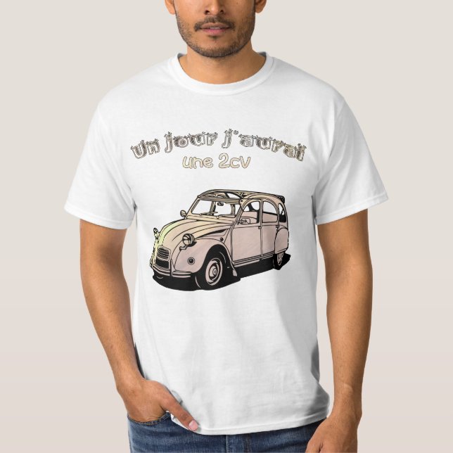 2cv plustard t shirt (Framsida)