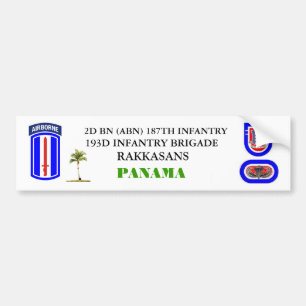 2D 187TH INFANTERIbildekal för BN (ABN) Bildekal