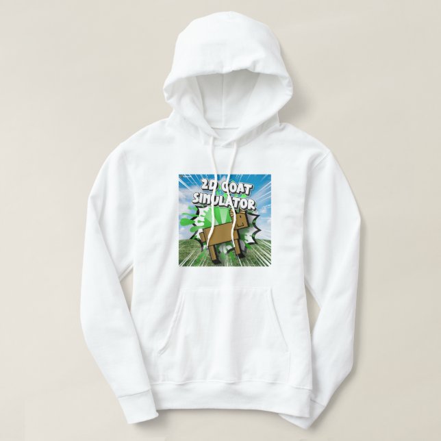 2D Goat Simulator Hoodie (Design framsida)