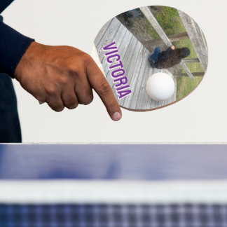 2D Retro Colorful Lettering Name and Photo Pingisracket