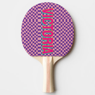 2D Retro Colorful Lettering Name Pingisracket
