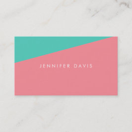 2FÄRG | AQUA + SALMON | AFFÄRSKORT VISITKORT