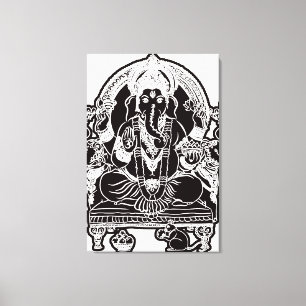 2FT x 3FT GANESH VÄGGGRAFIK Canvastryck