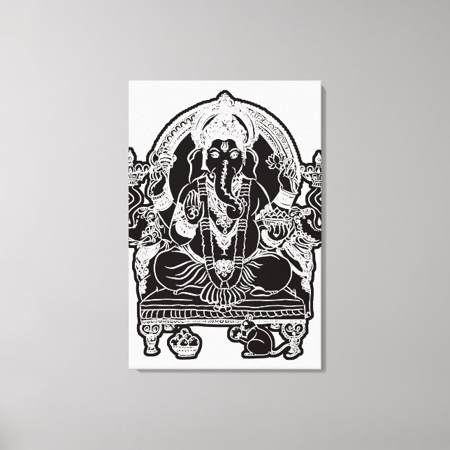 2FT x 3FT GANESH WALL-GRAFIK ART Canvastryck (Framsida)