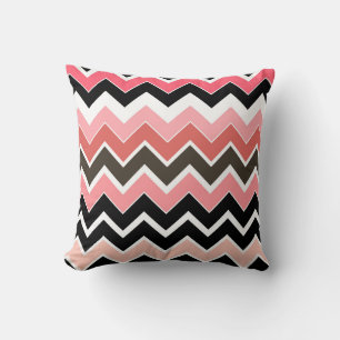 2i1 Rosa Jord ZigZag Mönster Kudd Kudde