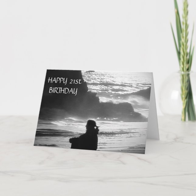 ***2ist** BIRTHDAY-ÄVENTYR OCH ROLIGT Kort (Framsida)