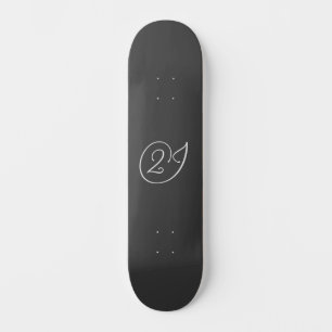 2J-Logotyp Mini Skateboard Bräda 18,5 Cm