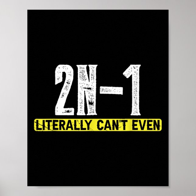 2n-1 i bokstavligt talat, jämn poster (Framsidan)