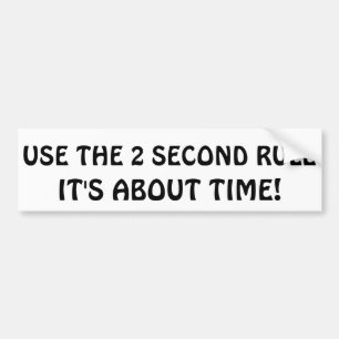 2na Second härskar det är om Time Bildekal