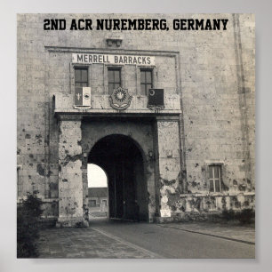 2nd ACR förlägger högkvarter Nuremberg, Tysklan Poster