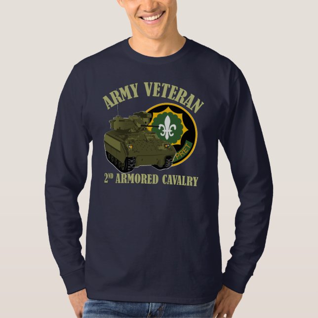 2nd Acr-Vet - M2 Bradley Tee (Framsida)