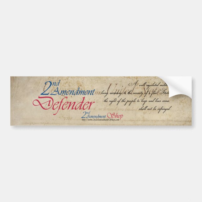 2nd Amendment Defender dekaler (Framsidan)