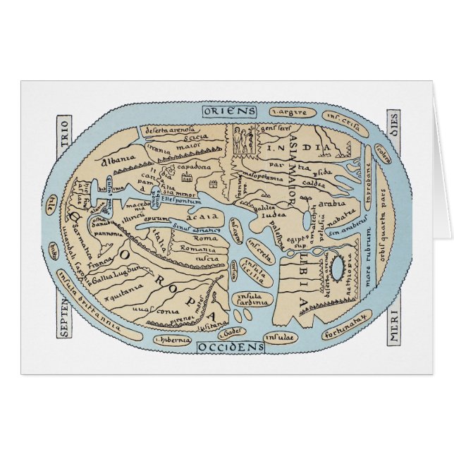 2ND ÅRHUNDRADE för VÄRLDSKARTA Hälsningskort (Framsidan Horizontal)