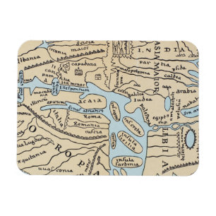 2ND ÅRHUNDRADE för VÄRLDSKARTA Magnet