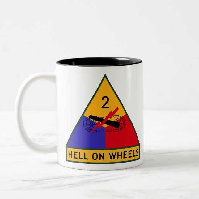 2nd Armored Division Två-Tonad Mugg (Vänster)
