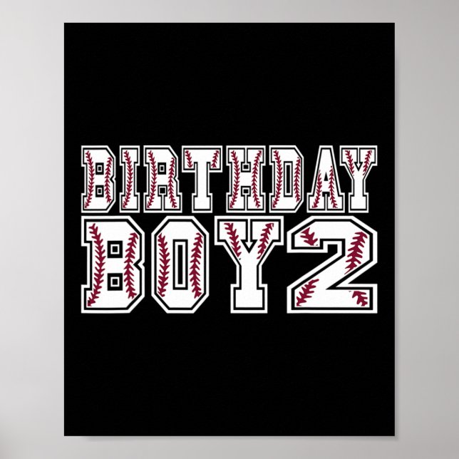 2nd Birthday Boy 2 Years Old Sell Theme Lover Part Poster (Framsidan)