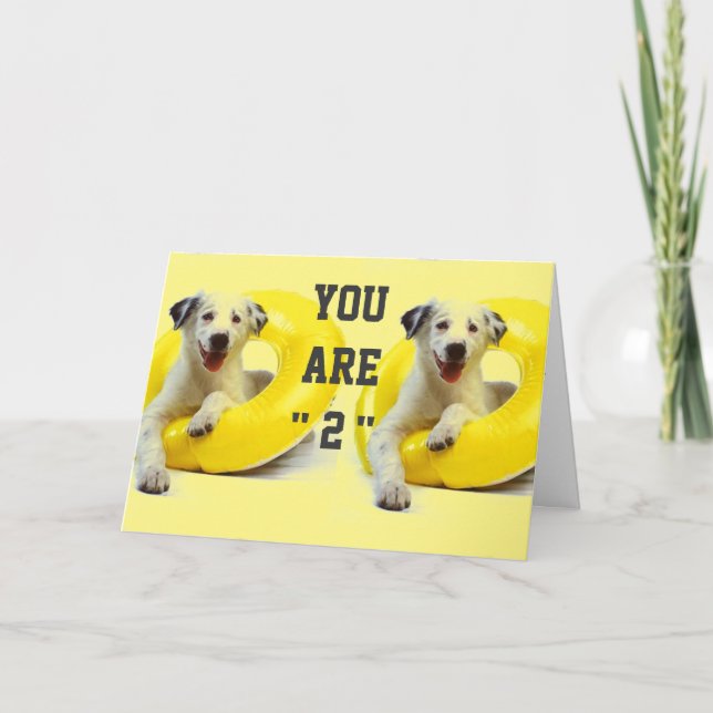 "2nd" BIRTHDAY" FULLT AV ROLIGT OCH KISSER, OCKSÅ! Kort (Framsida)