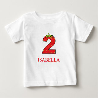 2nd Birthday strawberry theme Party  T Shirt