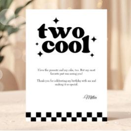 2nd Birthday Two Cool Birthday Thank You Card Tack Kort
