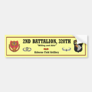 2nd Bn 320. FA Bumper.Sticker Bildekal