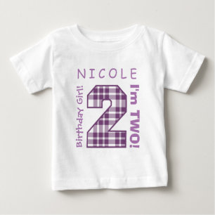 2nd Den stora BABYfödelsedagen numrerar PLÄDET f T Shirt