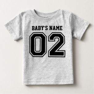 2nd Födelsedag (anpassadebaby namn) T-shirt