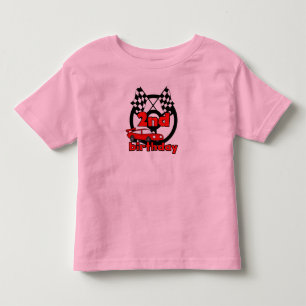 2nd födelsedag för biltävla tee