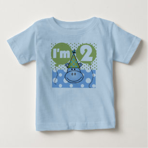 2nd födelsedag för blåttflodhäst tee shirt