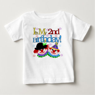 2nd födelsedag för clowner tee