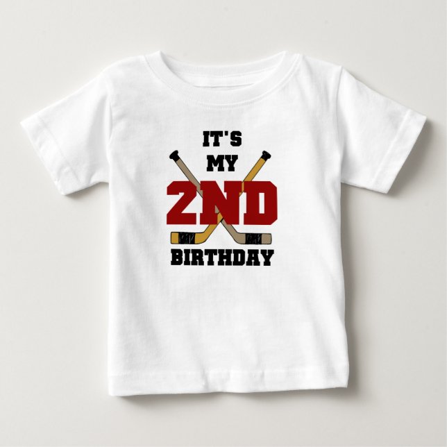 2nd födelsedag för hockey tee (Framsida)