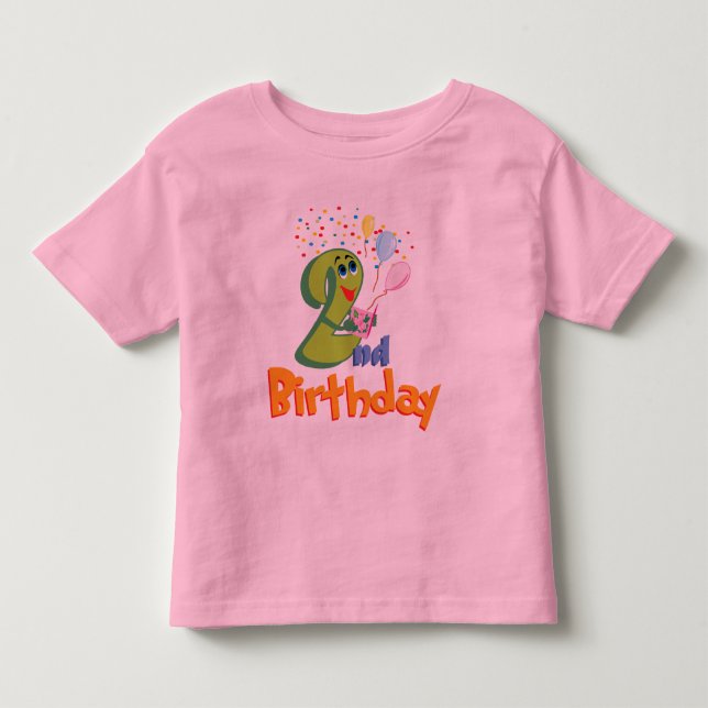 2nd Födelsedag T-shirt (Framsida)